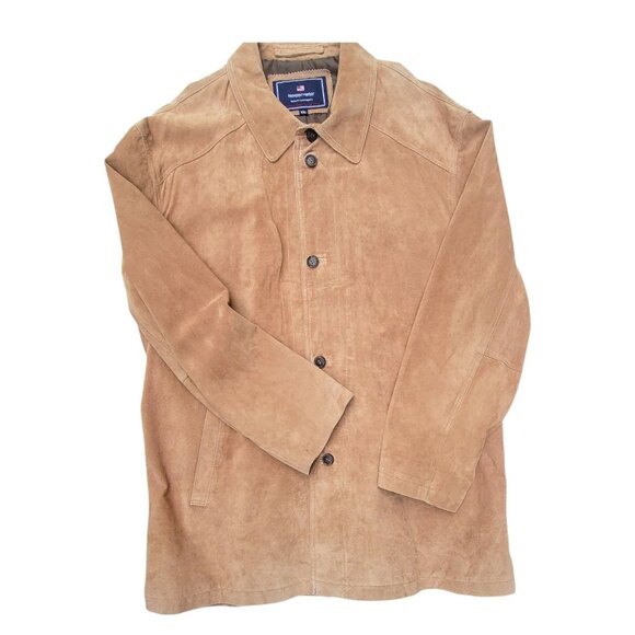 Newport Harbor Mens Genuine Leather Jacket XXL Tan Academia - Picture 1 of 16